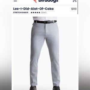 Birddogs “Lee-I-Did-Alot-Of-Coka” light grey 34x34 pants